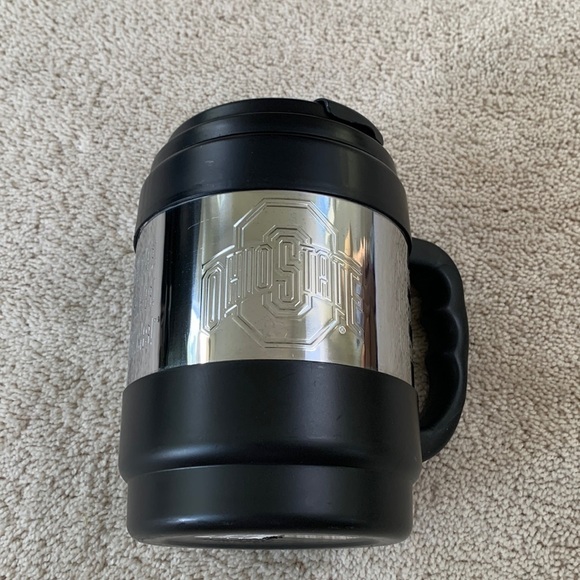 64 oz Embossed OSU Ohio State University Buckeyes “GO BUCKS” Insulated Thermos - Picture 1 of 10
